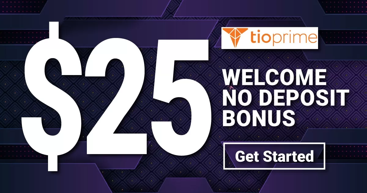 $25 TioMarkets No Deposit Welcome Bonus